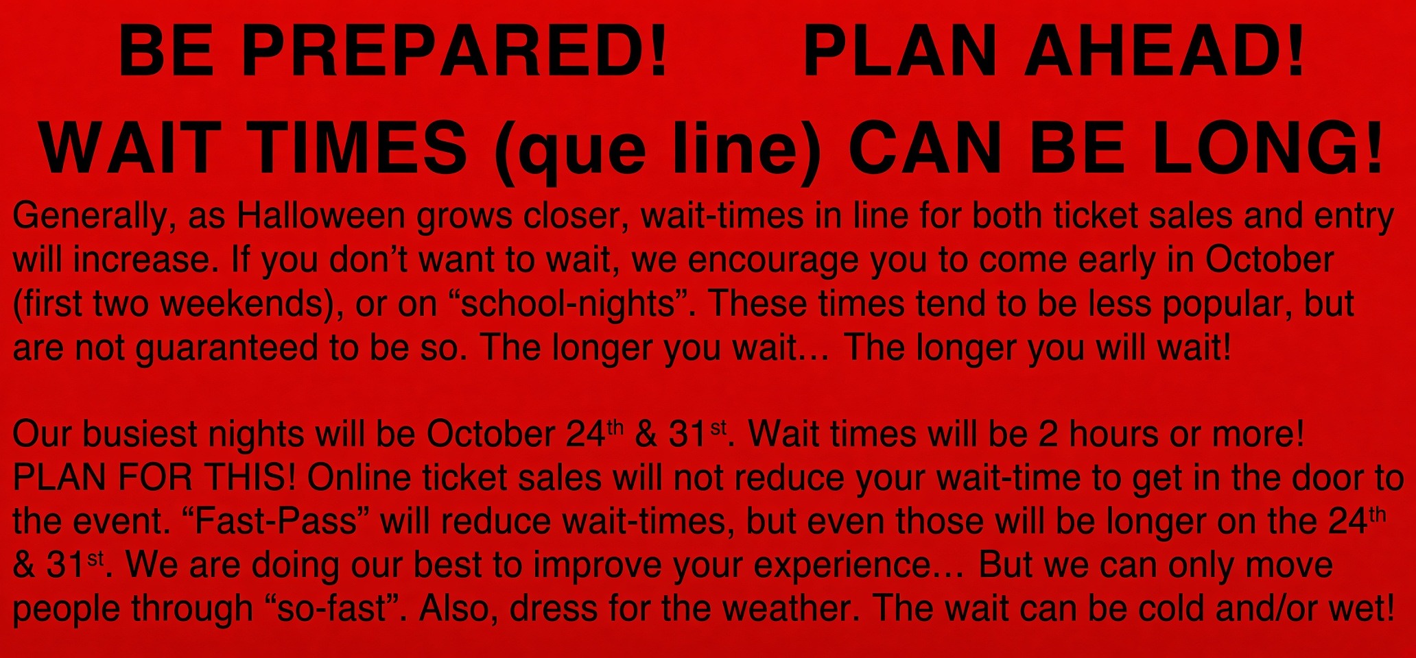 long lines